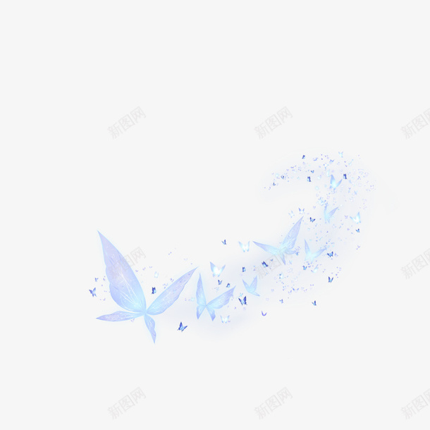 蝴蝶飞行光影特效png免抠素材_新图网 https://ixintu.com 蝴蝶 飞行 光影 特效