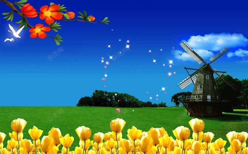 黄色花卉背景素材psd设计背景_新图网 https://ixintu.com 母亲节 孝道 感恩 母爱 礼物 传统 美德 健康 康乃馨 海报 背景 高清背景大全 卡通 童趣 手绘