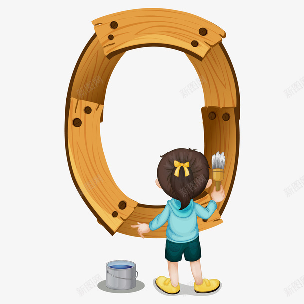 木头制作的数字0png免抠素材_新图网 https://ixintu.com 数字 小孩 水桶 装饰图 免抠图 装饰画 效果图