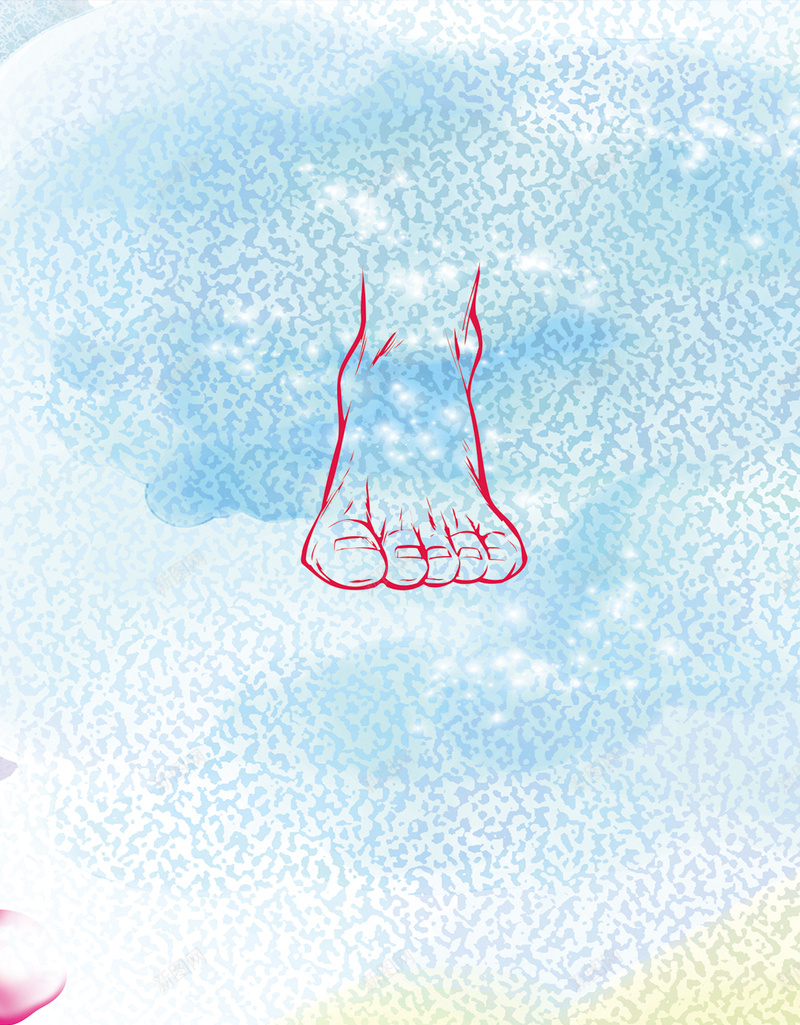 脚步H5背景jpg设计背景_新图网 https://ixintu.com 渐变 点状 米黄 脚步 蓝白 H5背景 H5 h5 扁平 几何