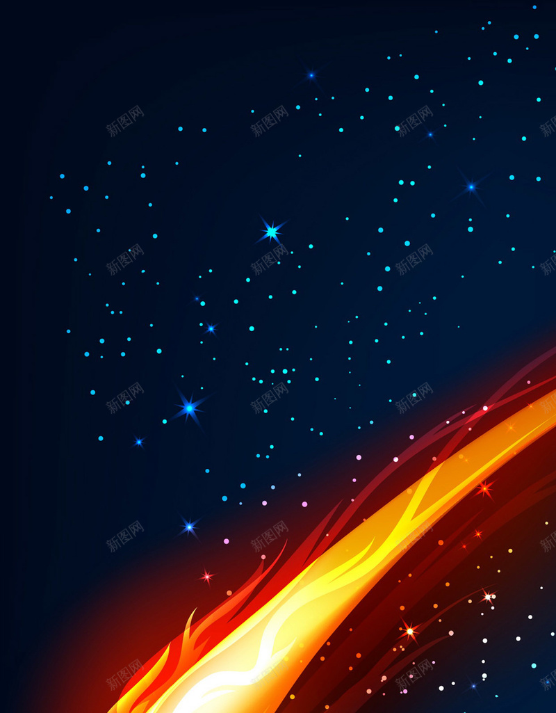 火焰星空背景jpg设计背景_新图网 https://ixintu.com 手机背景 彗星 星云 星空 流星 APP背景 H5背景 H5 h5 星海 星际 科技 科幻 商务