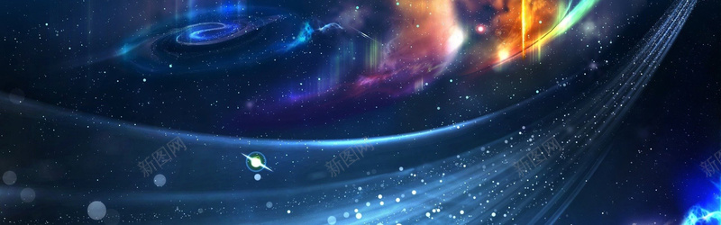 淘宝背景jpg设计背景_新图网 https://ixintu.com 星光 蓝色 云彩 海报banner 摄影 风景