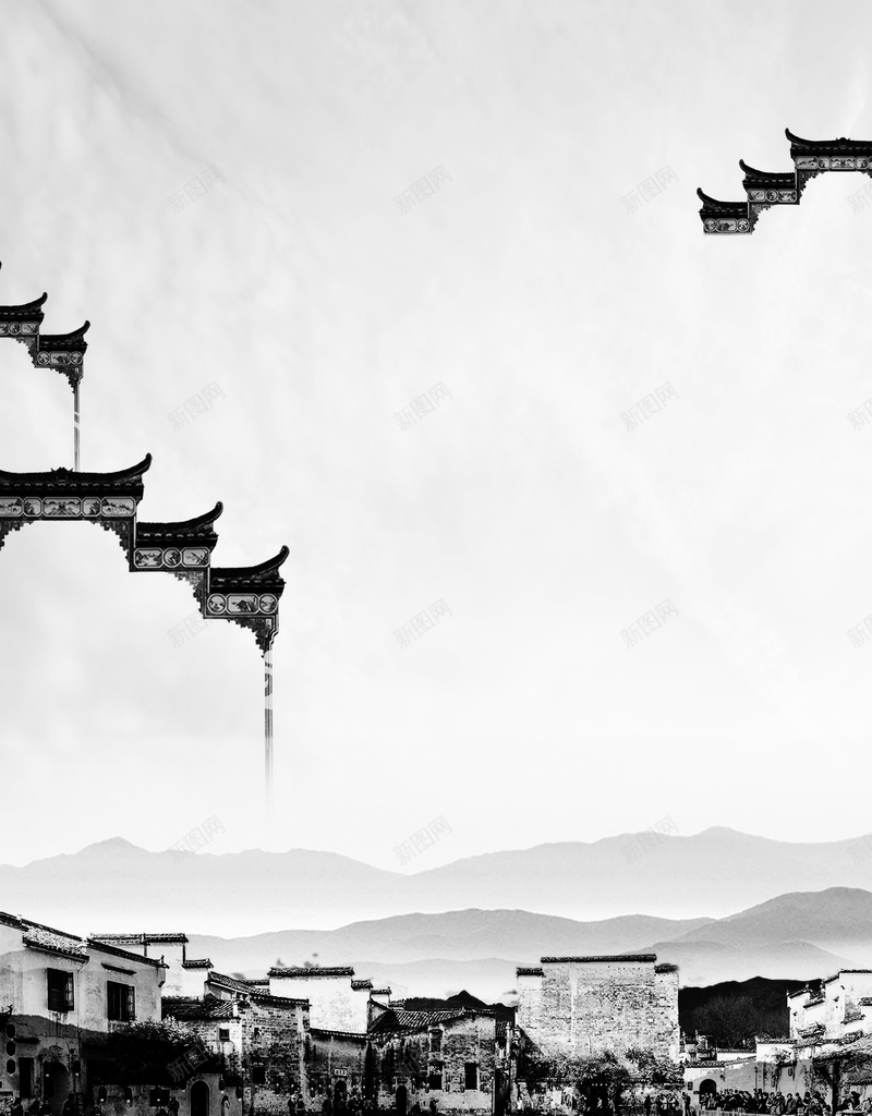 安徽系列海报广告背景jpg设计背景_新图网 https://ixintu.com 徽派建筑 山水 徽派 水墨 风景 安徽系列海报免费下载 宏村 民居 PSD 海报 平面 广告 背景 素材 模板