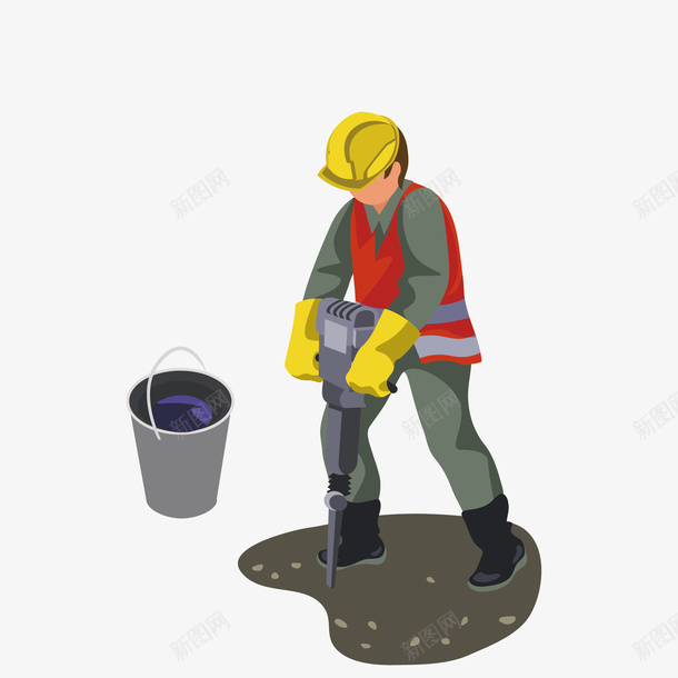 卡通水泥工PNG下载eps免抠素材_新图网 https://ixintu.com 卡通 水泥工 卡通人物 人物介绍 矢量人物 人物插画