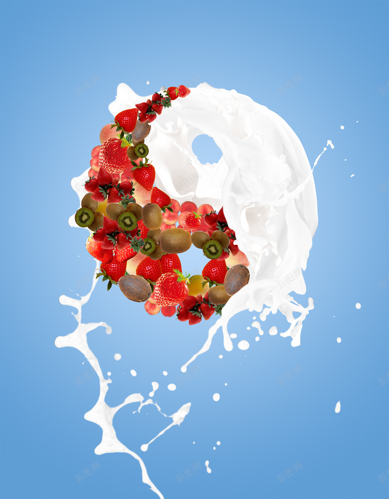 果蔬牛奶背景素材psd设计背景_新图网 https://ixintu.com 水果 牛奶 奶 酸奶 果味 太极 蓝色 海报 背景 牛奶背景 文艺 小清新 简约