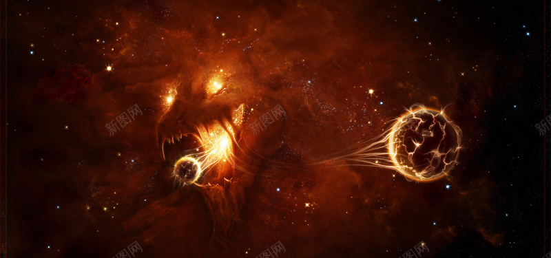 宇宙火龙太空jpg设计背景_新图网 https://ixintu.com 地球 太空 宇宙 科幻 科技 火龙 火球 海报banner 科技感 科技风 高科技 商务