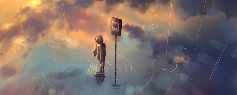 下雨背景jpg设计背景_新图网 https://ixintu.com 海报banner 下雨 人 被杀