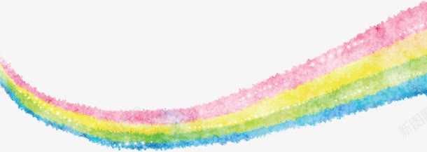 彩虹水粉画效果绚丽png免抠素材_新图网 https://ixintu.com 彩虹 水粉画 效果 绚丽