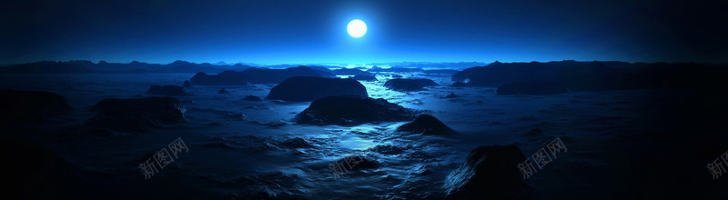 海洋夜景banner创意设计jpg设计背景_新图网 https://ixintu.com 建筑群 幸福 房子 湖海 街道 宣传 海报banner 其他