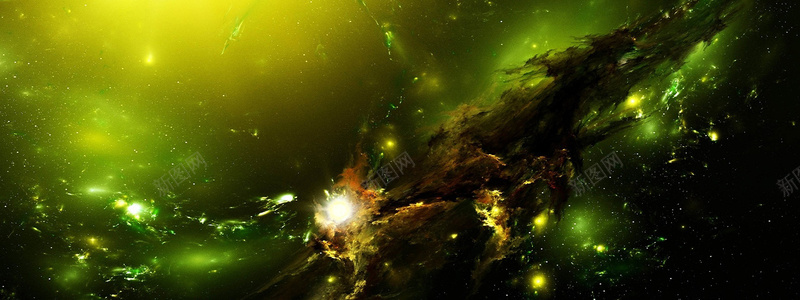 淘宝bannerjpg设计背景_新图网 https://ixintu.com 宇宙 星星 梦幻 空间 绚丽 海报banner 扁平 渐变 几何