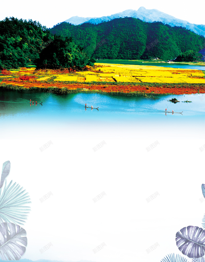 简约千岛湖旅游海报jpg设计背景_新图网 https://ixintu.com 景点宣传 千岛湖 户外 旅游 简约 花样旅游海报 旅行社 龙山岛 孔雀岛