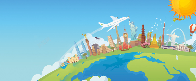 卡通国庆出游季旅游bannerjpg设计背景_新图网 https://ixintu.com 卡通 国庆 出游季 旅游 banner 促销 世界 飞机 世界名著 旅游胜地