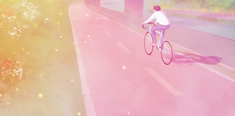 卡通骑自行车插画H5背景jpg设计背景_新图网 https://ixintu.com 骑自行车 卡通 插画 童趣 背景 H5 手绘