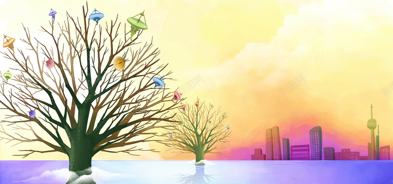 创意卡通背景psd设计背景_新图网 https://ixintu.com 海报banner 分层素材 卡通世界 设计素材 卡通 通世界 幻想国 插图漫画模板 psd格式08 分层插画 PSD源文件 童趣 手绘