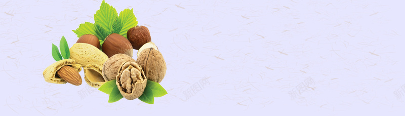 坚果banner创意设计psd设计背景_新图网 https://ixintu.com 果仁 水果 环保 节日 风景 淘宝 1920PX 海报banner 其他