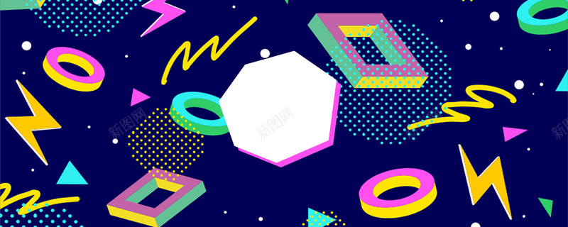 淘宝bannerpsd设计背景_新图网 https://ixintu.com anner 几何 广告 色彩 闪电 淘宝 banner PSD 蓝色 温暖