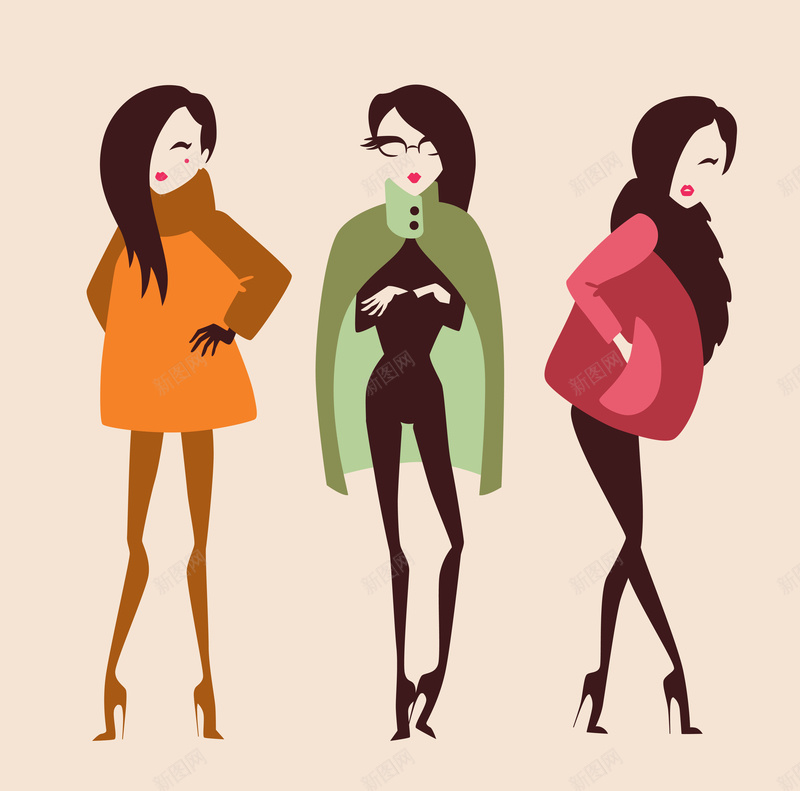 可爱卡通简笔画美女jpg设计背景_新图网 https://ixintu.com 可爱 卡通 简笔画 美女