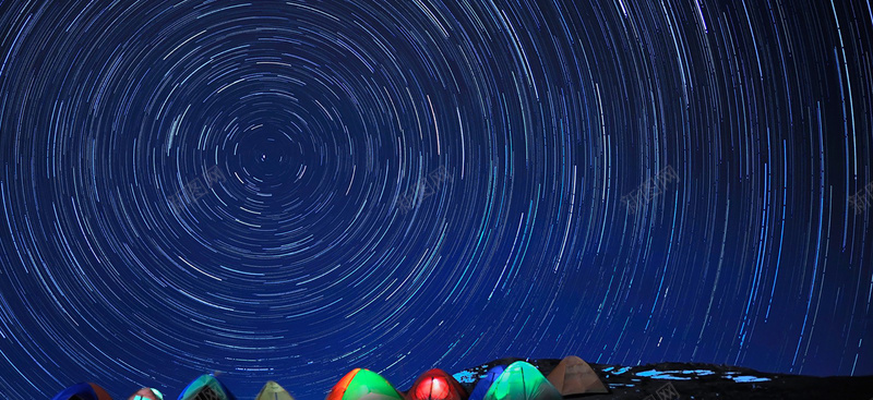 星空banner背景jpg设计背景_新图网 https://ixintu.com 星空 夜色 帐篷 海报banner 星云 星海 星际 摄影 风景