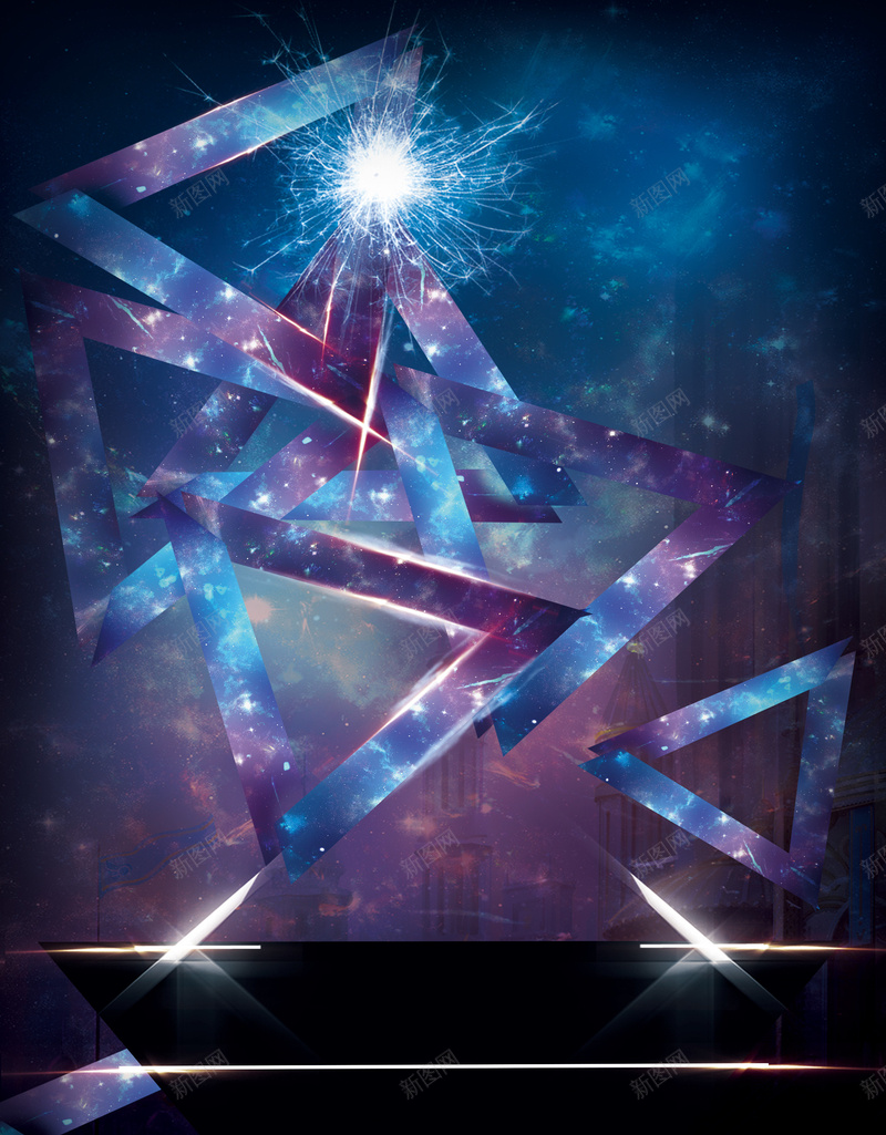 科幻三角psd设计背景_新图网 https://ixintu.com 科幻 三角 游戏背景 科技 科技感 科技风 高科技 商务