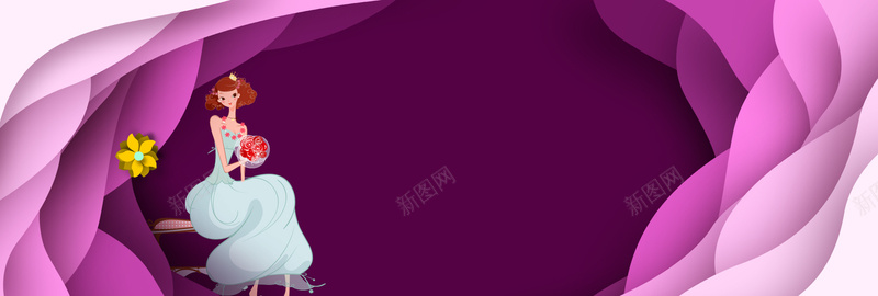 紫色扁平简约婚博会遇见你bannerpsd设计背景_新图网 https://ixintu.com 紫色 扁平 简约 渐变层次 秋季 婚博会 遇见你 遇见爱 淘宝 banner
