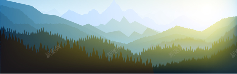 山脉湖泊景色矢量背景jpg设计背景_新图网 https://ixintu.com 山脉 扁平 景色 湖泊 矢量 海报banner 渐变 几何