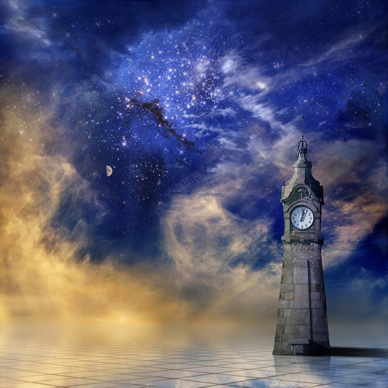 梦幻星空钟楼背景jpg设计背景_新图网 https://ixintu.com 梦幻 星空 云 钟楼 科幻 风景 主图 星云 星海 星际 摄影