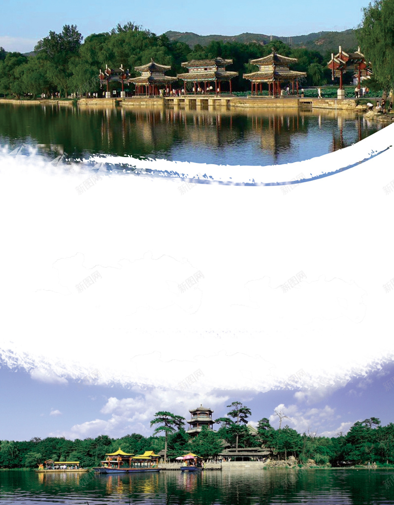 承德旅游海报背景模板jpg设计背景_新图网 https://ixintu.com 旅游胜地 避暑山庄 承德 旅游 海报 风景 名胜 古建筑 宫殿 psd