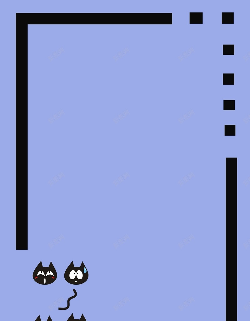 小猫蓝色卡通可爱简约背景jpg设计背景_新图网 https://ixintu.com 蓝色背景 卡通 可爱 小猫 猫咪 手绘 插画 儿童 简约背景