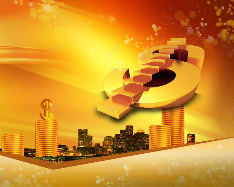 财富系统共同创造金融海报psd设计背景_新图网 https://ixintu.com 几何 扁平 渐变 财富 金融 共同创造