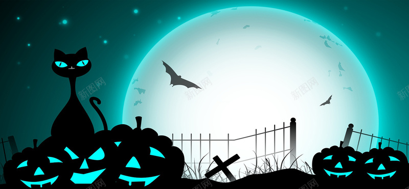 万圣节之夜的背景jpg设计背景_新图网 https://ixintu.com 背景 banner 首页 海报 天猫 淘宝 海报素材 活动背景 万圣节 蝙蝠 南瓜 猫 海报banner 卡通 童趣 手绘