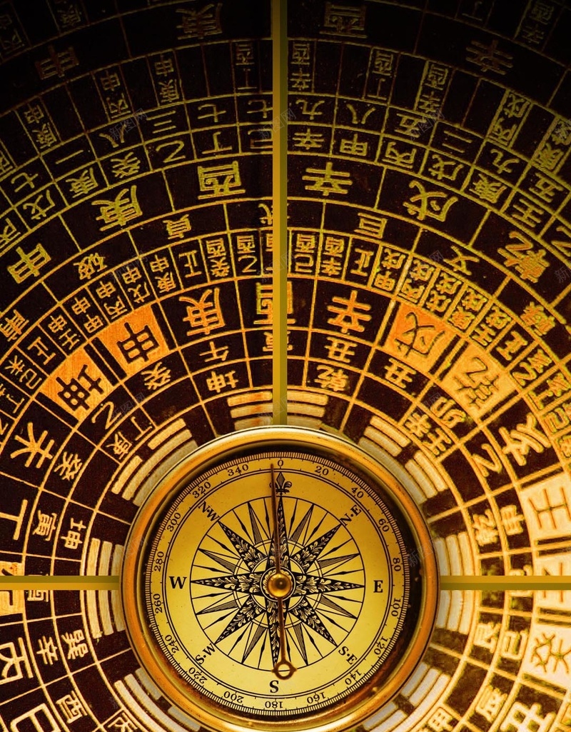 罗盘H5背景jpg设计背景_新图网 https://ixintu.com 罗盘 天干地支 文化 风水 中国风 H5背景 棕色 H5 h5