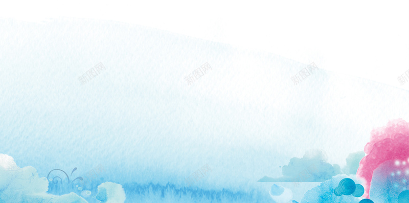 女装H5背景jpg设计背景_新图网 https://ixintu.com 粉蓝色 女装 清新 渐变 花卉 H5背景 H5 h5 扁平 几何
