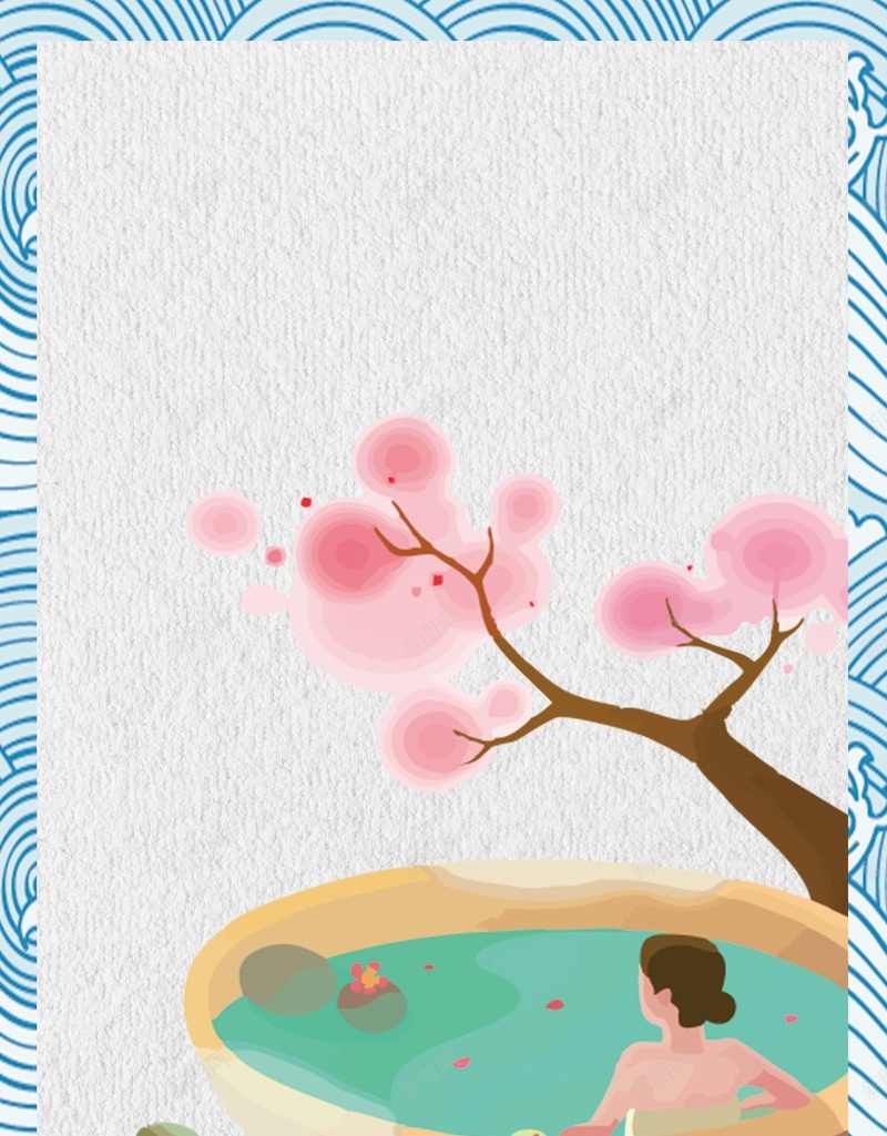 卡通简约可爱温泉旅游海报psd设计背景_新图网 https://ixintu.com 卡通 可爱 旅游 温泉 简约 养生 手绘 海报