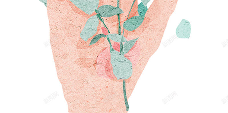 小清新手绘h5背景jpg设计背景_新图网 https://ixintu.com 手绘 插画 手掌 文艺 童趣 h5背景 卡通