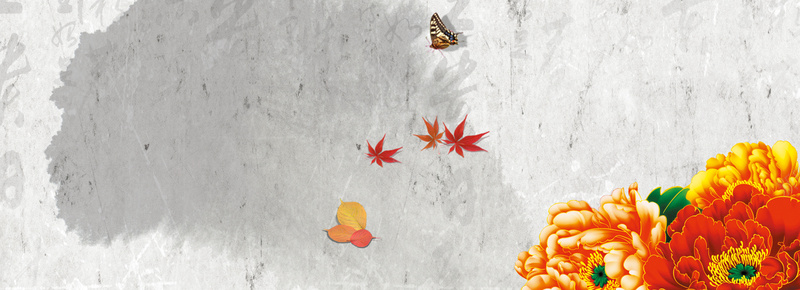 抗战背景jpg设计背景_新图网 https://ixintu.com 海报banner 牡丹花 其他 枫叶 促销海报
