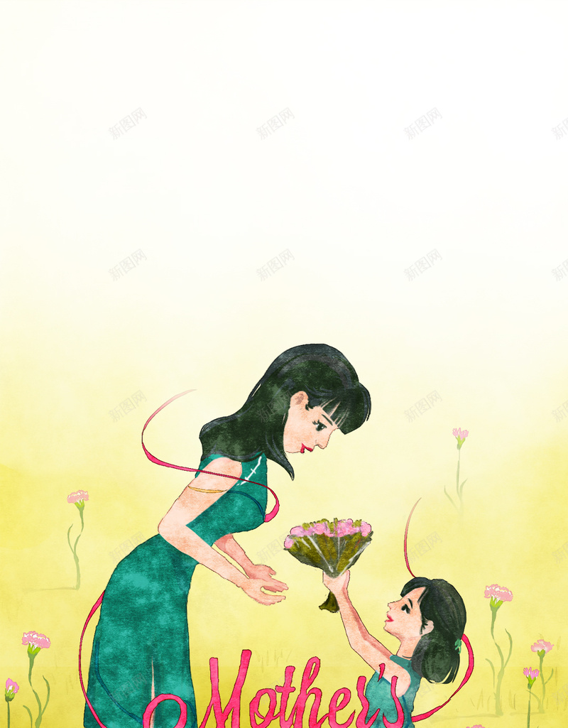 手绘母亲节康乃馨H5背景psd设计背景_新图网 https://ixintu.com 手绘 母亲节 康乃馨 感恩母亲节 母亲节快乐 Mothers Day 感谢母亲 母亲节优惠促销