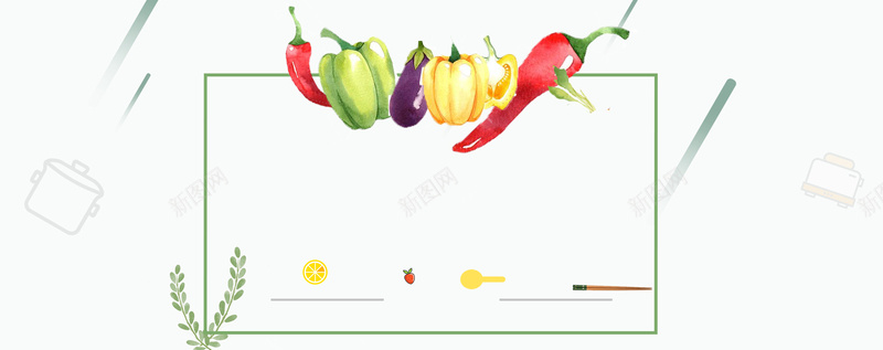 夏季蔬果手绘几何小清新绿色背景psd设计背景_新图网 https://ixintu.com 水果背景 小清新 水果节 文艺 水果 素材 广告 背景 设计 水果广告 水果海报