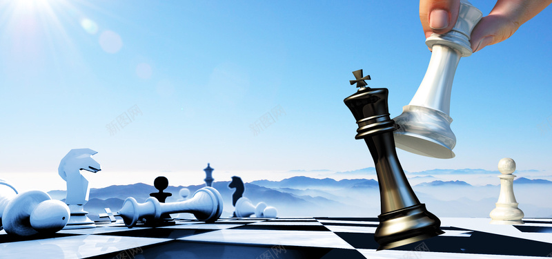 商务科技背景psd设计背景_新图网 https://ixintu.com 下棋 海报banner 科技 科技感 科技风 商务科技 高科技 科幻 商务