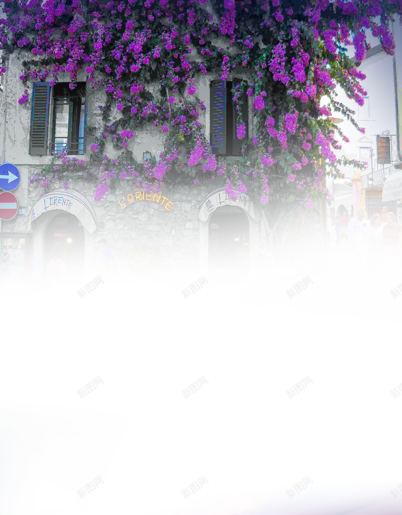唯美旅游H5背景素材psd设计背景_新图网 https://ixintu.com 小清新 唯美 文艺 旅游 飞机 花卉建筑 PSD分层 H5背景素材