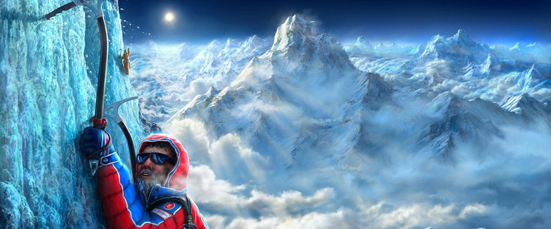 雪山山脉爬山登山者jpg设计背景_新图网 https://ixintu.com 海报banner 登山者 山脉 爬山 雪山