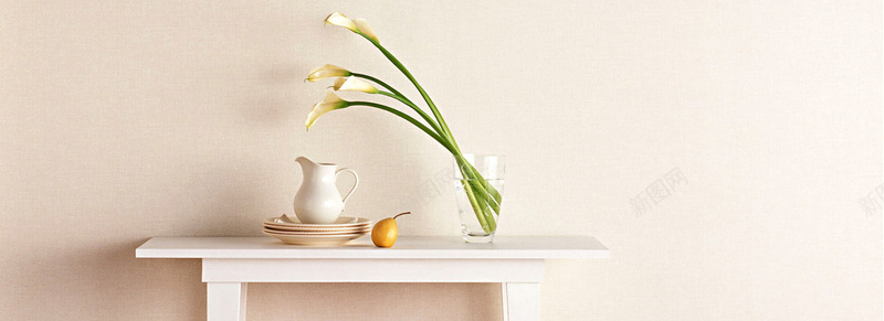 家居设计温馨花卉背景bannerjpg设计背景_新图网 https://ixintu.com anner 家居 温馨 花卉 设计 banner 花瓶 碟子 海报banner 文艺 小清新 简约