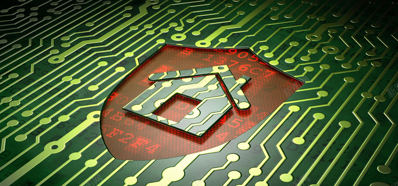 科技电路板背景jpg设计背景_新图网 https://ixintu.com 电路板 房子 拼色 科技 绿色 密码 海报banner 科技感 科技风 高科技 科幻 商务
