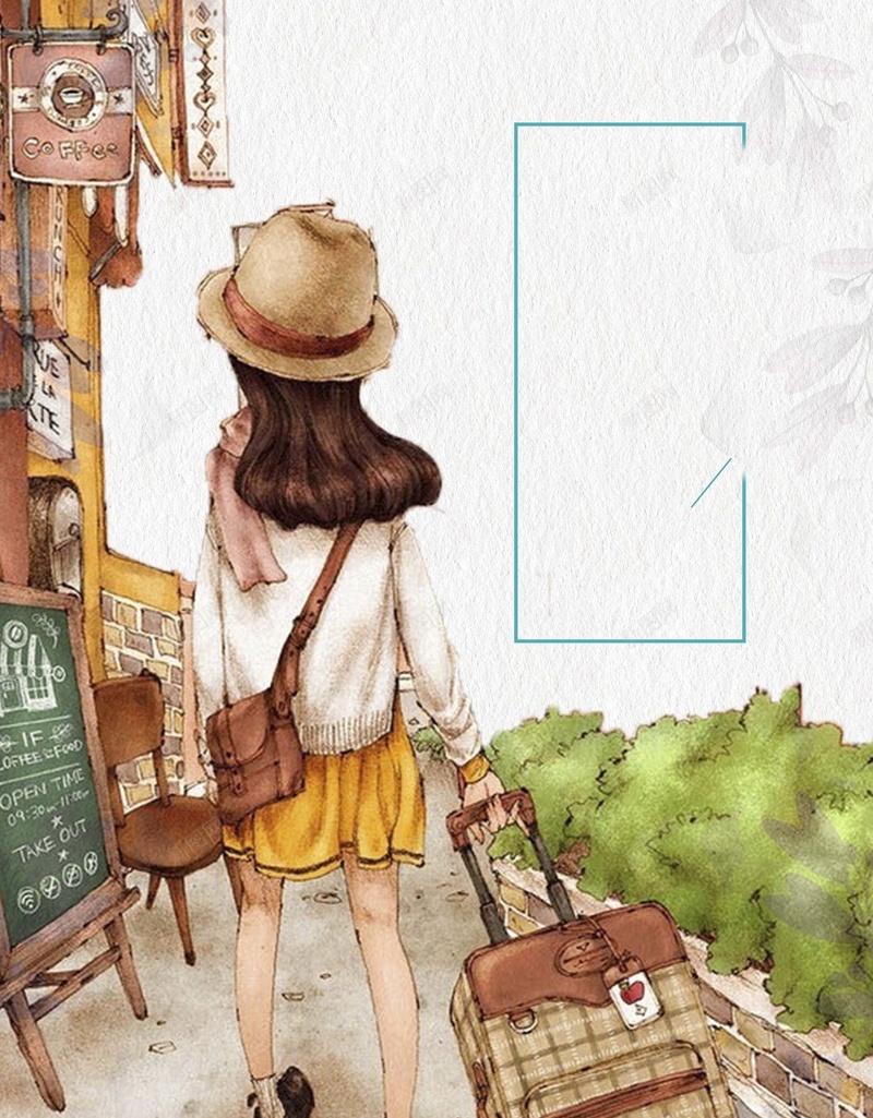 文艺插画毕业季海报背景素材jpg设计背景_新图网 https://ixintu.com 旅行海报 毕业旅行 毕业海报 旅行 毕业 毕业旅行海报 旅行让生活更美好 毕业旅行季
