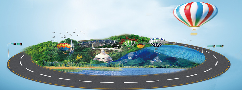 汽车海报psd设计背景_新图网 https://ixintu.com 海报banner 创意海报 圆形公路 海报设计 其他 驾了在驾 汽车海报