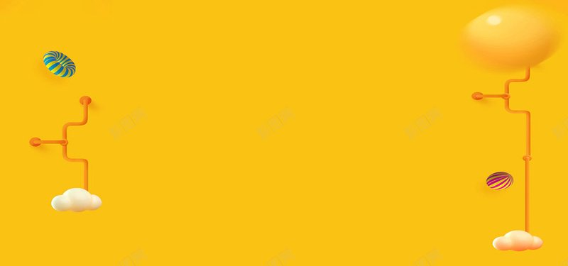 淘宝首页banner背景jpg设计背景_新图网 https://ixintu.com 淘宝首页banner背景 童装背景 黄色背景 卡通 可爱 小清新 简约背景