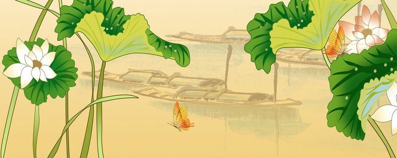 荷花主题淘宝网站背景图psd设计背景_新图网 https://ixintu.com 海报banner 纹理 荷花 质感 淘宝网站背景图