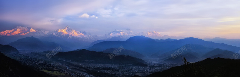 大气山河背景jpg设计背景_新图网 https://ixintu.com 大气 山河 朝阳 蓝色 海报banner