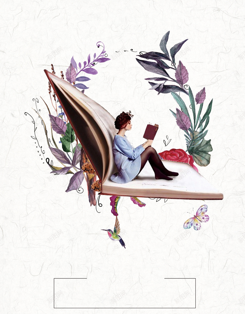 简约文艺书香门第海报背景素材jpg设计背景_新图网 https://ixintu.com 书香门第 书香中国 阅读 看书 校园文化 学习海报 读书日 爱阅读 公益海报 知识传播海报