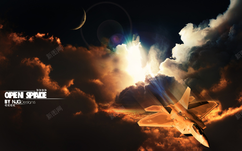 飞机天空彩色背景jpg设计背景_新图网 https://ixintu.com 飞机 天空 彩色 背景