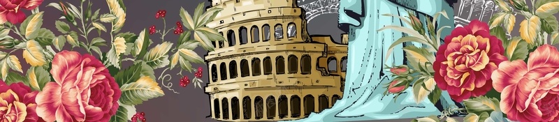 简约出国留学考研培训招生海报背景psdjpg设计背景_新图网 https://ixintu.com 招生海报 教育培训 出国 留学 简约 考研 psd 花卉 比萨斜塔 自由女神像
